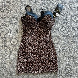Marilyn Monroe Leopard Print Shaping Slip